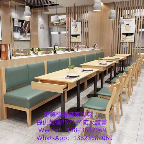 餐館桌椅沙發梳化卡位訂製,茶餐西餐廳餐枱椅凳卡坐咕臣沙發訂造,阻燃皮革沙發梳化餐...