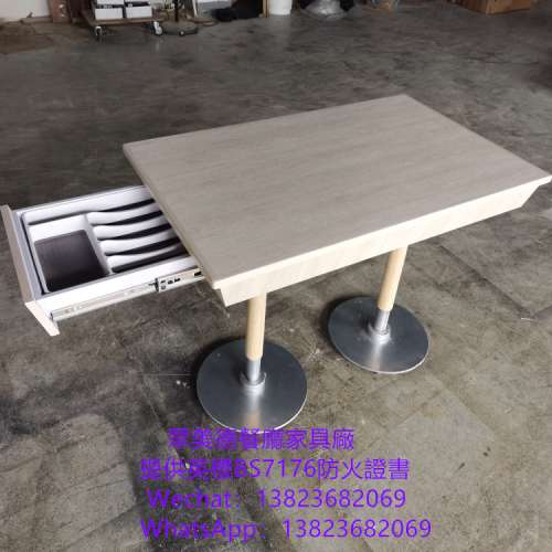 深圳市眾美德餐廳傢具廠直供香港澳門,不鏽鋼包大理石餐檯訂做,餐館飯店金屬餐桌訂製...