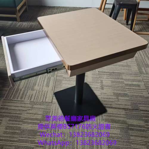 抽桶儲物餐檯,法式餐廳餐枱訂造,人造石桌子加工廠,抽屜儲物桶餐桌訂製工廠,大理石餐...