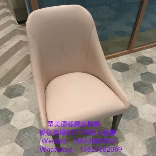 可通過消防驗收合格證書,英标阻燃BS7176防火皮布餐厅餐枱椅訂造,餐館麵館韓式烤肉日...