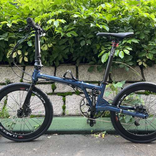 FNHON GUST FGC 2010 TIAGRA 10速 碟剎 20吋 451 鉻鉬鋼架 折叠車 送水架前後蛙燈叮叮