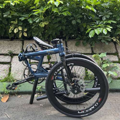 FNHON GUST FGC 2010 TIAGRA 10速 碟剎 20吋 451 鉻鉬鋼架 折叠車 送水架前後蛙燈叮叮