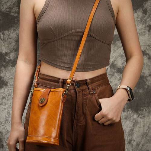 原創手工牛皮手機包