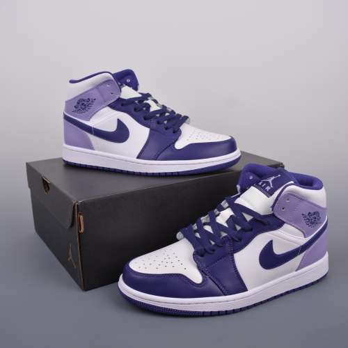 Air Jordan 1 Mid 煙燻紫腳趾