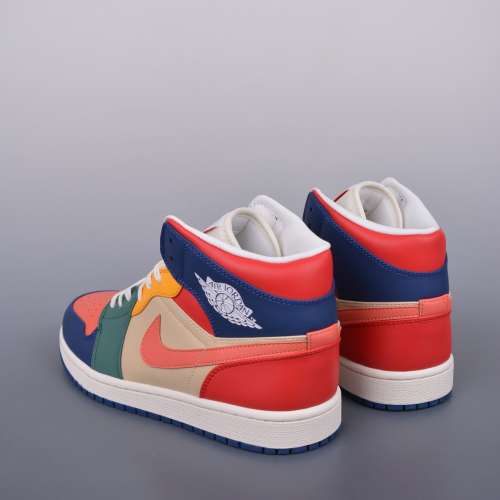 Air Jordan 1 Mid 藍粉紅