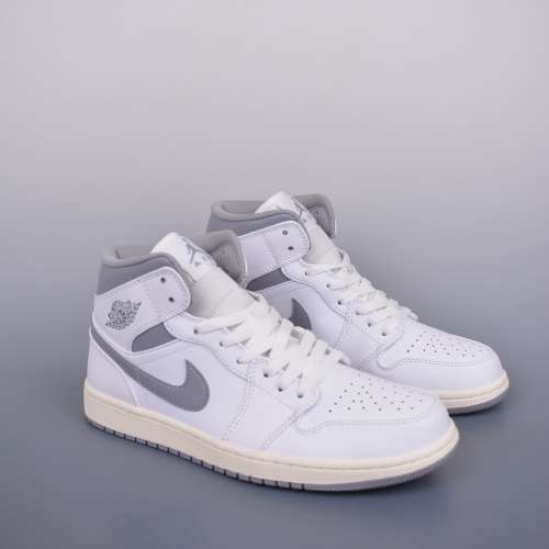 Air Jordan 1 Mid 氧化白灰 純原系列