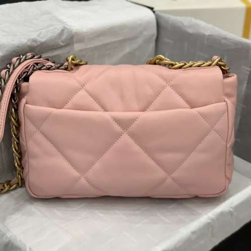 網紅時尚菱格羊皮撞色包包女2024高級百搭新款鏈條單肩斜挎方包