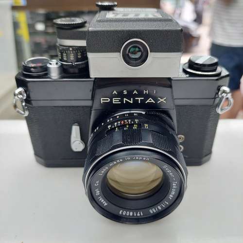 PENTAX SL BLACK + LIGHT METER + SUPER TAKUMAR 55MM F1.8 全正常