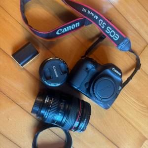 Canon 5d3 + EF 24-105mm 1:4 + EF 50mm 1:1.4