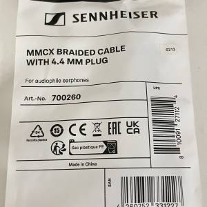 Sennheiser 聲海耳機線材 mmcx braided cable with 4.4mm plug