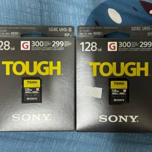 (2張) Sony Tough SF-G 128GB uhs-ii 快速記憶咭