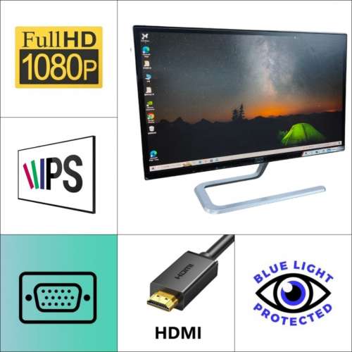 23 吋 AOC I2381FH LED mon 60HZ ⚠️如圖2有小小塵點大平賣⚠️ 響應時間5ms 超薄...