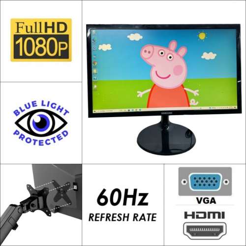 22'' Samsung S22F350｜👀 FHD 60Hz 現有2部【👍🏼可掛牆】😀實物圖 ✨一個月保養 ...