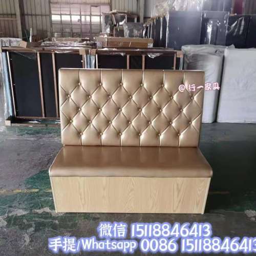 餐廳傢俬訂造，雙面卡位梳化訂造，西餐廳阻燃卡座沙發，茶餐廳儲物卡位梳化，英標防...