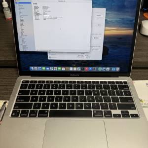 Apple M1 MacBook Air 13吋 (2020) (Apple M1 8-core GPU, 8+256GB SSD