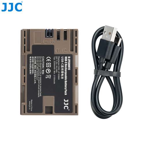 JJC CANON LP-E6 USB-C Rechargeable Lithium-ion Battery - B-LPE6NHTC