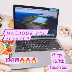 (極新淨Macbook pro2020 ) APPLE Macbook pro 13.3吋/i5  16gb ram/128gb SSD+1tb HD