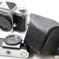 Nikon F .........................機械菲林機的霸者     連極罕有電木機蓋及軟水牛...