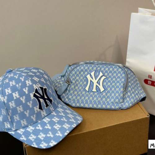 MLB 帽子加腰包組