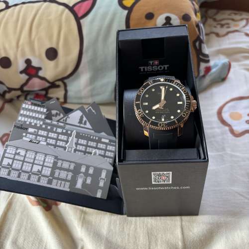 天梭錶（全新正貨）玫瑰金TISSOT SEASTAR 1000 POWERMATIC