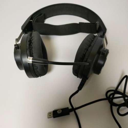 新淨全正常  HP USB 電競罩耳耳機連麥克風 咪 Gaming Headphones headset with mic...