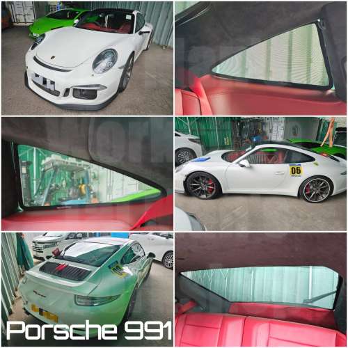 Porsche 991 911 997 996 993 濾光窗網太陽擋