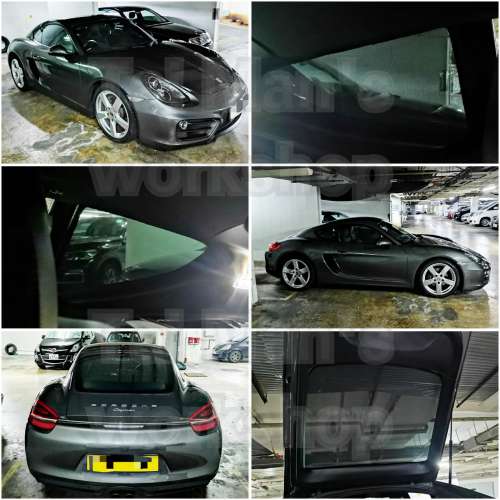 Porsche Cayman 濾光窗網太陽擋