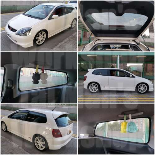 Honda Civic EP3 Type R 全車磁石濾光窗網太陽擋