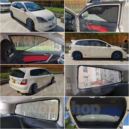 Honda Civic EP3 Type R 全車磁石濾光窗網太陽擋