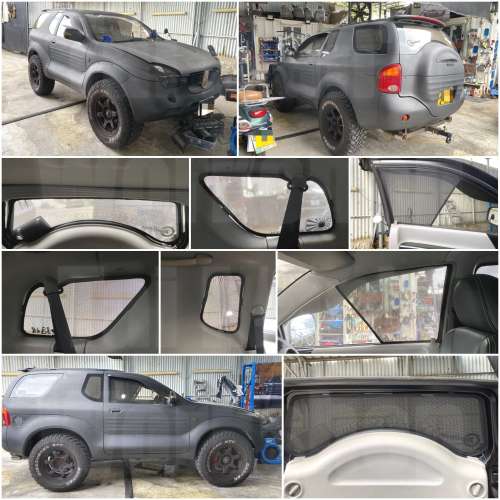 Isuzu Vehicross 全車磁石濾光窗網太陽擋