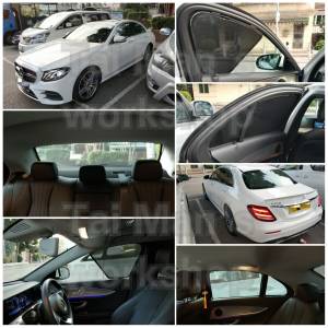 Benz Eclass E200 E250 E300 E350 E63 E55 全車磁石濾光窗網太陽擋