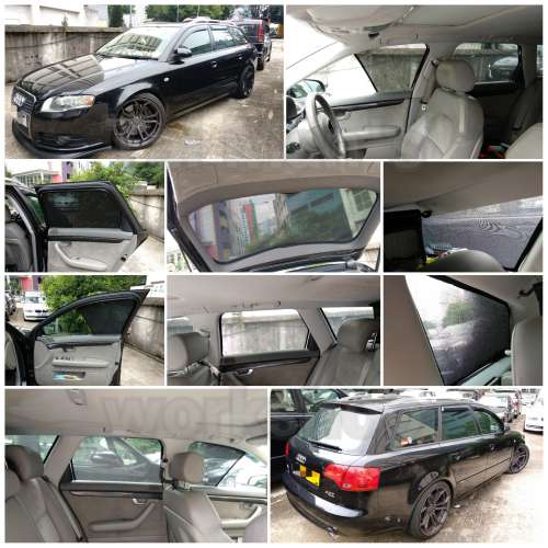 Audi A4 RS4 全車磁石濾光窗網太陽擋
