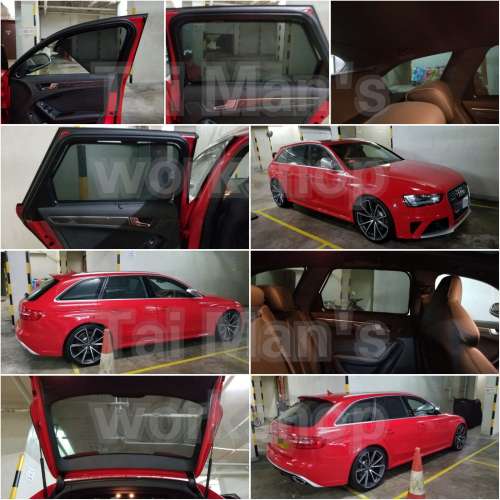 Audi A4 RS4 全車磁石濾光窗網太陽擋