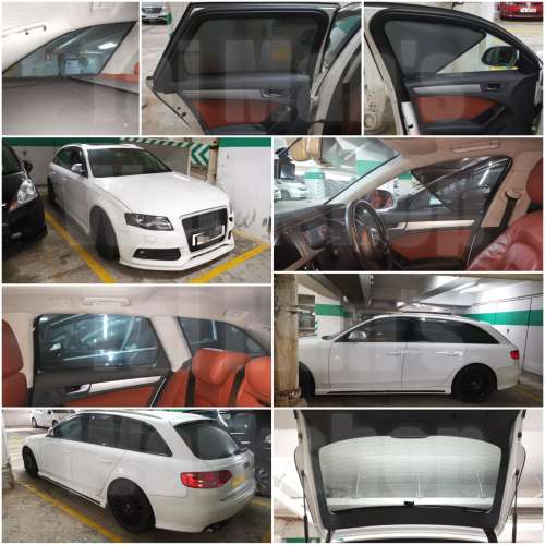 Audi A4 RS4 全車磁石濾光窗網太陽擋