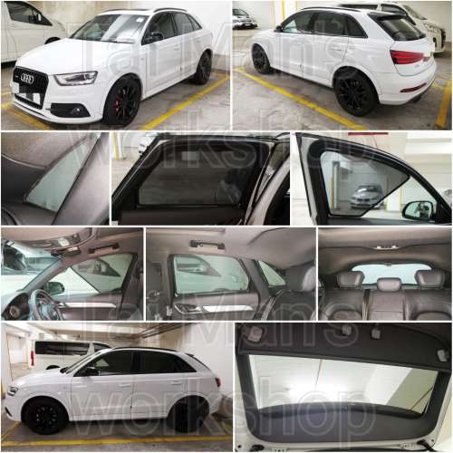 Audi Q3 Sportback 全車磁石濾光窗網太陽擋