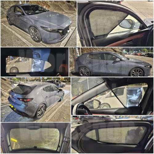 Mazda3 全車磁石濾光窗網太陽擋