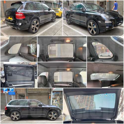 Porsche Cayenne 全車磁石濾光窗網太陽擋