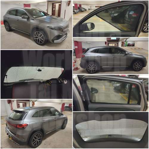 BENZ EQA 全車磁石濾光窗網太陽擋