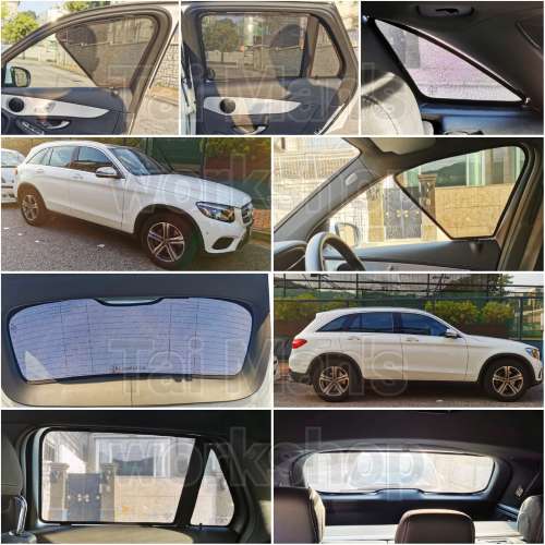 BENZ GLC 全車磁石濾光窗網太陽擋