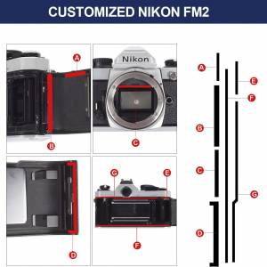 eTone Pre-Cut Light Seal Foam Sponge Kits Repair For  Nikon FM, FM2, FE, FE2