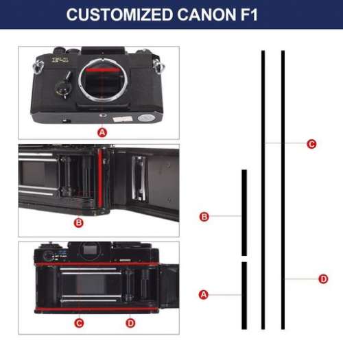 eTone Pre-cut Repair Light Seal Foam Sponge Kits For Canon  F1 F1n