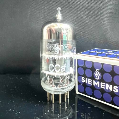 CCa ECC88 E88CC 6DJ8 Siemens 西門子細圓環短灰屏金腿1970年代德國製造單支