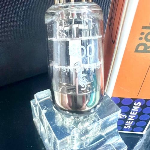 CCa ECC88 E88CC 6DJ8 Siemens 西門子細圓環短灰屏金腿1970年代德國製造單支