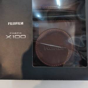 全新Fujifilm X100 Dark Brown Calf Leather Case