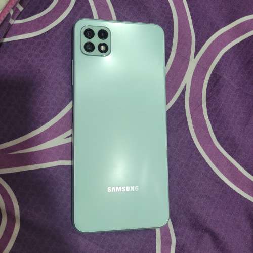 香港行貨Samsung Galaxy A22 綠色 6+128gb 5G 3卡槽6.6吋屏幕 98% 新  旺角道或屯門...