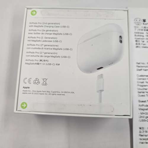 全新 100% Apple AirPods Pro (2nd Generation)With Magsafe Case (USB-C) 行貨