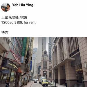 上環永樂街地舖