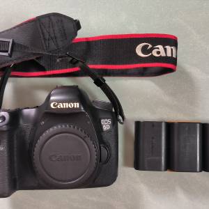 Canon 6D機身連三電池及义機