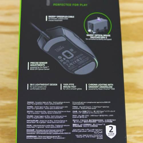 Razer Cobra 雷蛇眼鏡蛇 RBG燈光 有線遊戲滑鼠