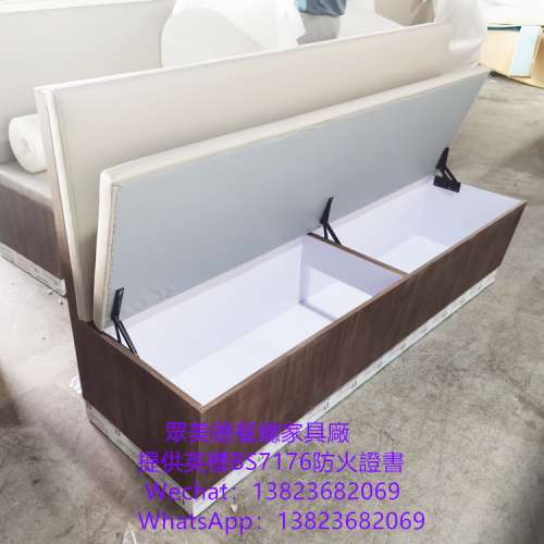 弧形卡位梳化沙發訂製,茶餐自助餐廳半圓卡位梳化咕臣訂做,儲物櫃沙發座椅加工廠直售